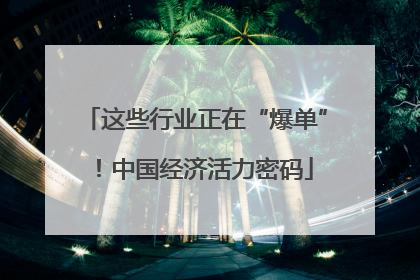 这些行业正在“爆单”！中国经济活力密码