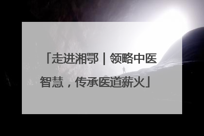 走进湘鄂｜领略中医智慧，传承医道薪火