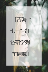 青海“七一”红色研学列车启航