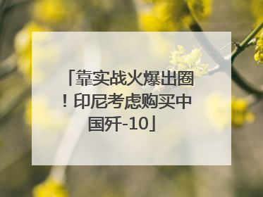 靠实战火爆出圈！印尼考虑购买中国歼-10