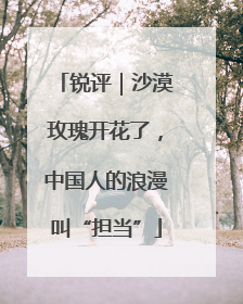 锐评｜沙漠玫瑰开花了，中国人的浪漫叫“担当”