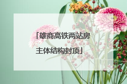 雄商高铁两站房主体结构封顶