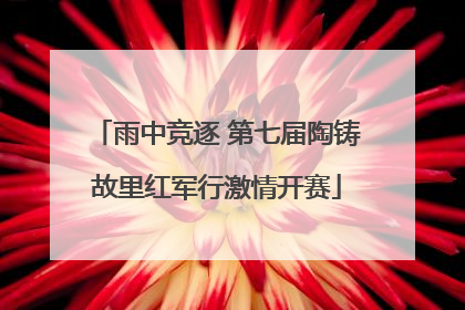 雨中竞逐 第七届陶铸故里红军行激情开赛