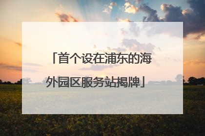 首个设在浦东的海外园区服务站揭牌