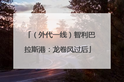 （外代一线）智利巴拉斯港：龙卷风过后