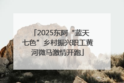2025东阿“蓝天七色”乡村振兴职工黄河微马激情开跑