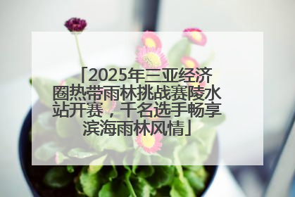 2025年三亚经济圈热带雨林挑战赛陵水站开赛，千名选手畅享滨海雨林风情