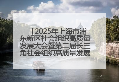 2025年上海市浦东新区社会组织高质量发展大会暨第二届长三角社会组织高质量发展峰会成功举办