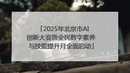 2025年北京市AI创新大赛暨全民数字素养与技能提升月全面启动