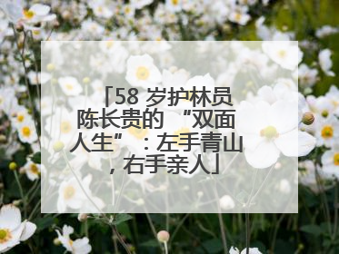 58 岁护林员陈长贵的 “双面人生”：左手青山，右手亲人