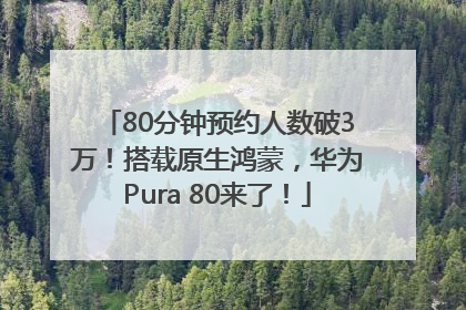 80分钟预约人数破3万！搭载原生鸿蒙，华为Pura 80来了！