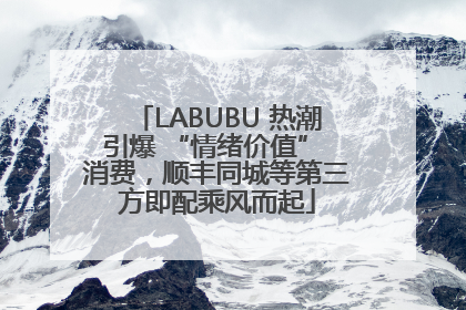 LABUBU 热潮引爆 “情绪价值” 消费，顺丰同城等第三方即配乘风而起