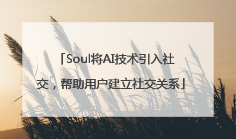 Soul将AI技术引入社交，帮助用户建立社交关系